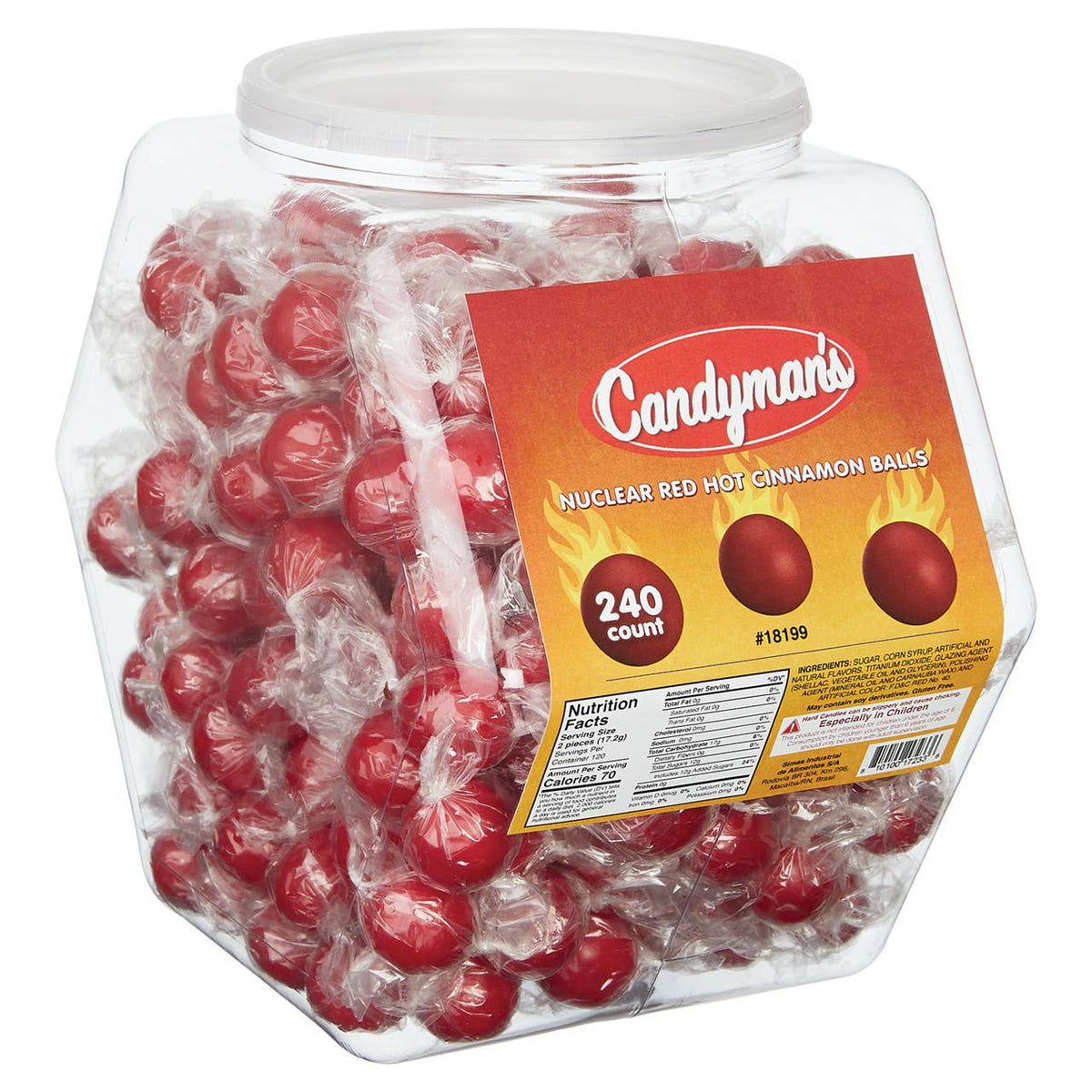 Nuclear Red Hot Cinnamon Balls Wrapped