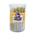 Unicorn Spiral Twist Gold Tutti Frutti Lollipop 6.5"