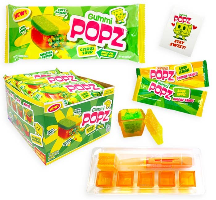 Popz Sour Citrus Gummy Popping Candy Kit