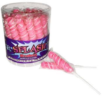 Strawberry Bright Pink LolliPops