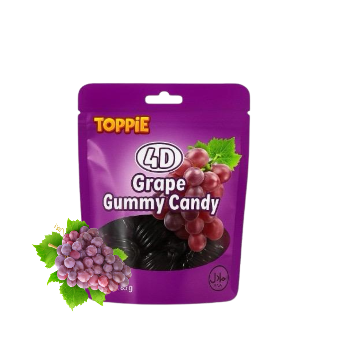 Halal 4D Grape Gummy Candy