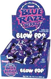 Blue Razz Berry Blow Pop
