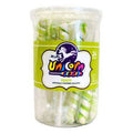Unicorn Spiral Twist Bright Green Apple Lollipop 6.5"
