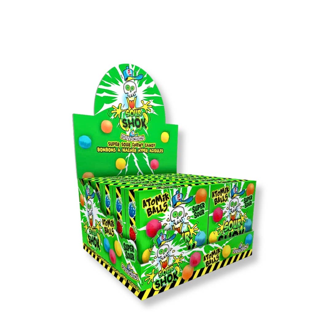 Sour Shok Atomik Balls 12x70g